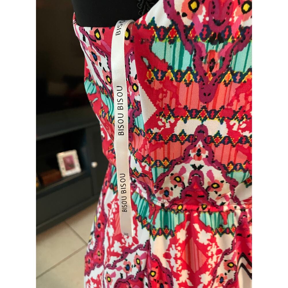 Women’s Bisou Graphic Modern Dress Size Small/Medium - Picture 3 of 5